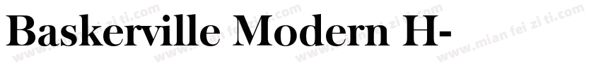 Baskerville Modern H字体转换